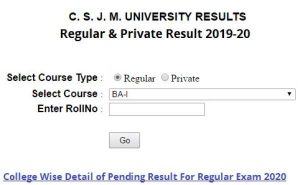 Kanpur University Result 2020 (CSJM): 1st, 2nd, 3rd Year B.Sc B.Com BA Results @kanpuruniversity.org